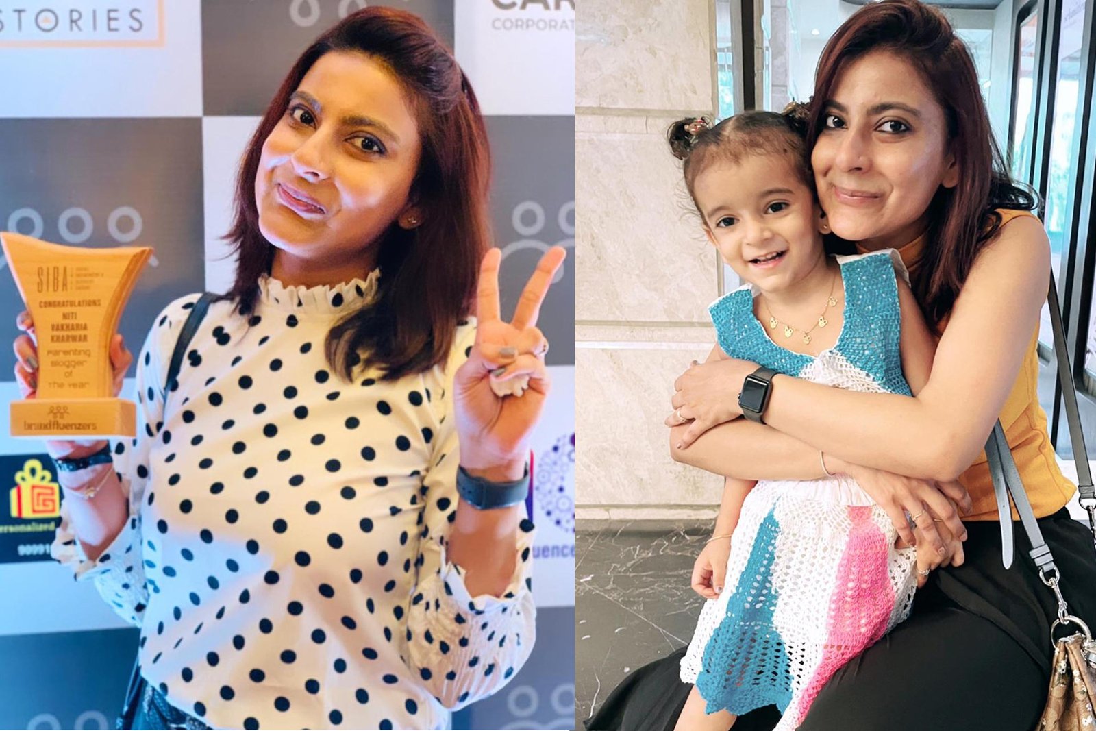 Niti Vakharia Kharwar Bags Parenting Blogger of The Year Award
