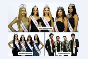 Miss Fabb Mumbai 2022 is Roop Tiwari Mrs Fabb Mumbai 2022 is Reena Bhattacharya and Mr Fabb Mumbai 2022 is Ashish Khatri.